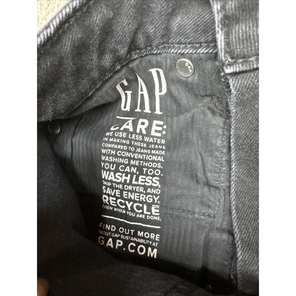 Gap Vintage Slim Sky High Jeans Zero Regular Inseam 25 Color Black #297 - Picture 12 of 16